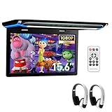 XTRONS 15,6“ Digital TFT 16:9 FHD Bildschirm für Auto Bus unterstützt 1080P Video Auto Overhead...