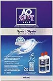 Aosept Plus mit Hydraglyde Kontaktlinsen-Pflegemittel, Vorratspackung, 360 ml (2er Pack)