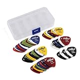 60 Stück Plektren Plektrum Guitar Picks - - Mix von Größen 0.58/0.71/0.81/0.96/1.20/1.50 (mm) -...