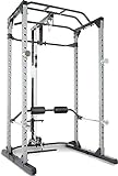 Fitness Reality 810XLT Super Max Power Rack mit Latzug, Kraftstation mit 363 kg maximaler Belastung,...