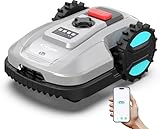 YARDCARE E400 Mähroboter mit App Steuerung, Max. bis zu 400m², 20-60mm Schnitthöhe,Rasenroboter,...