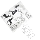 RASTKY Klare Stempel mit Einzigartigem Muster, Gesundes TPR-Material, Klarer Stempel für...