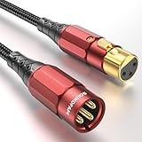 SOUNDFAM XLR Mikrofonkabel 3m | Vergoldete XLR-Stecker (24K) | Doppelt Abgeschirmt mit 99,99% OFC |...