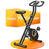 MERACH Heimtrainer Fahrrad Klappbar, Hometrainer Fahrrad mit LCD Monitor, Magnetisches Ergometer...