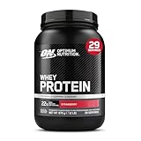 Optimum Nutrition Whey Protein, Proteinpulver, Geschmack Erdbeer, 870g, 29 Portionen