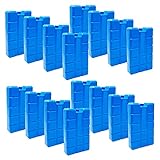 ToCi 16er Set Kühlakku mit je 400 ml | 16 Blaue Kühlelemente für die Kühltasche oder Kühlbox |...