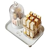 Make-up-Pinselbehälter – Staubdichter, Drehbarer Kosmetik-Aufbewahrungshalter, Mit Drei...