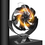 7 Blatt Kaminventilator, Ofenventilator Wärmebetriebener, Kamin Ofen Ventilator Kaminbesteck für...
