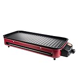 Tischgrill | Elektrogrill | elektischer Tischgrill | Mit Grillrost und Grillplatte | Mit...