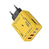 Abs Typ-C-Ladestein - USB-Ladeblock | 4-Port-120-W-Adapter Brick USB + Typ-C-Wandstecker-Adapter |...