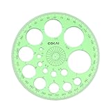 Kreisschablone Grün, Kreisvorlage Runde Kreisvorlage zum Zeichnen, Lochschablone Kreislineal für...