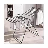 HBOOMOEM Standtrockner Klappbar，WäSchetrockner Ausziehbar Mit 2 Ebenen，Platzsparendes Design...