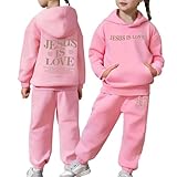 Kapuzenpulli und Sweatpants für Kinder, Mädchen, 2-teiliges Set, mit Kapuze, langärmelig,...