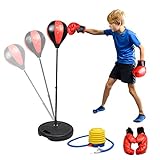 Abree Punchingball Boxen Set mit Boxhandschuhen Pumpe für Kinder Jugend höhenverstellbar von 80...