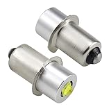 SRunDe 2 Stück Maglite LED-Taschenlampenbirne 5W 6-24V P13.5S LED-Notarbeitslichtlampe LED...