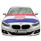 Sonia Originelli Motorhauben Fahne Autoflagge Überzieher Fanartikel WM EM Farbe: Kroatien