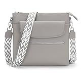 JSDOST Umhängetasche Damen Mittelgroß Handtasche Damen Crossbody Bag Damen Veganes Leder...