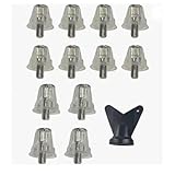 VRTYVEYBB 12-teiliges Fußballschuh-Ersatz-Stollen-Set mit M5-Schrauben in 15 mm/18 mm/13 mm/16 mm