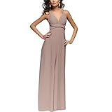 Damen Elgant Multiway Rückenfrei Neckholder Abendkleid Frauen Brautjungfernkleid Verlobungs-Kleid...
