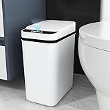 Sensor Mülleimer 12L, Automatik Touchless Mülleimer mit Smart Sensor für Bad Büro Küche, No...
