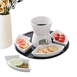 Käsefondue-Set – Keramik-Schmelz-Fondue-Set für Butter | Schmelzschale,...