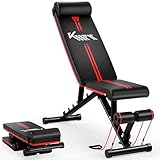 KM Fit klappbare Hantelbank Multifunktion Training Fitness Bank | 6-fach verstellbare Rückenlehne |...