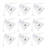 BIUDECO 50 Stück Leere Lavendelsäckchen mit Kordelzug Kleine Atmungsaktive Stoffbeutel zur...