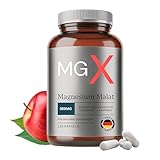 MGX Magnesium Malat Kapseln 2250mg Hochdosiert - Magnesiummalat ohne Zusätze - Magnesiumpräparate...
