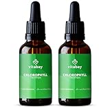 Vitabay Chlorophyll Tropfen 200ml - 400mg Liquid Chlorophyll flüssig aus Weizengras, Alfalfa und...