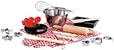 moses Kinder-Back-Set, 16-teiliges Set aus rostfreiem Edelstahl für Kinder zum richtigen Backen,...