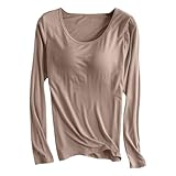 Alpaka Pullover Damen Women's Autumn Winter Tight Thermal Underwear Thickened Top Thin Velvet Body...