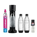 SodaStream Wassersprudler GAIA mit CO2-Zylinder + 3x 0,8L BPA-freie FUSE Kunststoffflasche + Sirup...