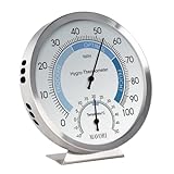 MAVORI® 2in1 Hygro Thermometer - Thermometer & Hygrometer innen analog - Temperatur &...