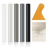 TPTGIAR Laminat Reparaturset, 5 Stück Parkett Reparaturset, Holzkitt aus Wachs, Gemischte Farben...