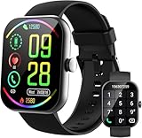 Smartwatch Damen Herren, Smartwatches 1,96'' Fitness Tracker Laufen, Telefonfunktion Smart Watch,...