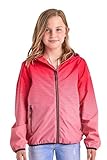 Killtec Mädchen Lyse GRLS JCKT A Funktionsjacke/Regenjacke mit Kapuze, packbar, neon-Coral, 152