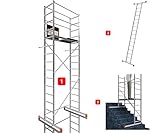 ALTEC AluCombine® 3.0-500 | 5m | Alu Standgerüst mit Traverse und Wandanker | EN131 | Baugerüst...