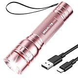 GEARLITE Taschenlampe LED Aufladbar, 2000 Lumen LED Taschenlampe Kinder mit 3 Modi，Zoombare Mini...