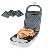 Korona 47020 Sandwichmaker 3 in 1 | 3 wechselbare Plattensets mit Antihaftbeschichtung | 1....