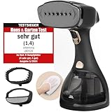 LEBENLANG Steamer Dampfglätter TESTSIEGER - 1500W & 300ml inkl. Bügelhandschuh & Aufsätze I Pro...