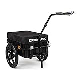 Duramaxx Big-Mike - Fahrradanhänger, Lastenanhänger, Handwagen, mit Hochdeichsel, Transportbox mit...