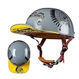 Motorrad Halbschalen Halbhelm Halbschalenhelm Baseballmütze-Helm Baseball Cap Brain-Cap...