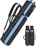 PEKREWS Billardqueue-Tasche, 4 x 5 mit Mehreren Taschen für 4 Hintern und 5 Schäfte, weich...