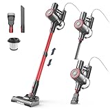 Staubsauger, 6-in-1 Stielstaubsauger & Handstaubsauger mit 6M Kabel, 23Kpa stark Saugkraft, 600W...