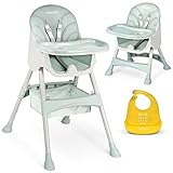 Ricko Kids Hochstuhl Baby, Kinderhochstuhl mit Tablett für essen, Baby essen Stuhl, Hochstuhl...