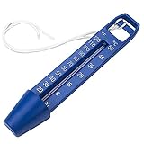 Pool Thermometer schwimmendes skaliertes Wasserthermometer mit Tragbarer 0-50 ℃ Temperaturmesser...