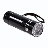 CHICIRIS UV-9-LED-Ultraviolett-Taschenlampe für Gelddetektor, Schwarzlicht mit Robustem...