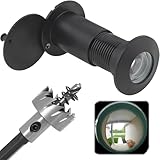 Türspion mit Sichtschutz 200° Weitwinkel Optische Glaslinsen Bohrloch Ø 16mm-21mm Messing Spion...