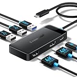 Docking Station USB C Hub Dual HDMI, 2025 Upgrade Lemorele USB C Dock 2*HDMI Adapter 4K, 3 USB...