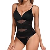 heekpek Shapewear Damen Bauchweg Stark Formend Body Shaper Tummy Control V-Ausschnitt Doppelschicht...